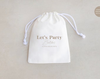 Personalized Bachelorette Hangover Kit Bag: Party Favor