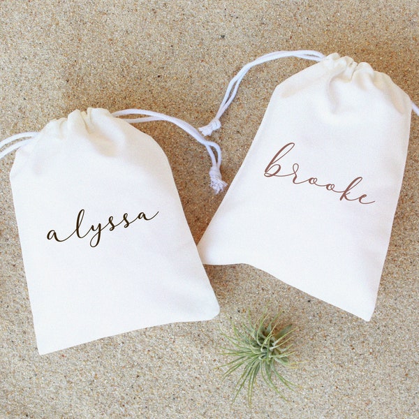 Custom Name Bag - Personalized Name Bag - Personalized Hangover Kit - Bachelorette Gifts - Bridal Party Favors - Custom Name Bags - Name Bag