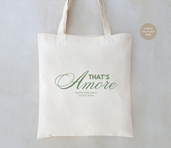 That's Amore Italy Wedding Welcome Bag: Personalized Favor