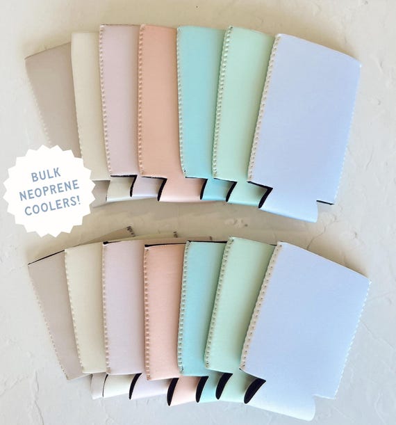 Bulk Blank Neoprene Can Coolers: Standard and Slim Can Sleeves for DIY - Wholesale DIY
