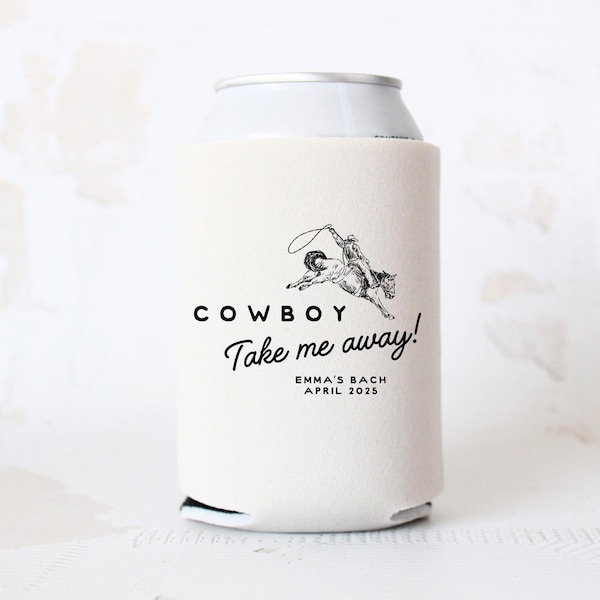 Enfriador de latas para despedida de soltera de vaquero: Recuerdos de fiesta de Nashville