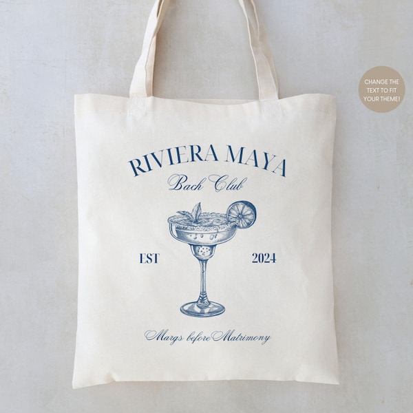 Club Bachelorette - Bridesmaid Tote - Club Bachelorette - Bridesmaid Favors - Bachelorette Party Favors - Bachelorette Totes - Club Bach