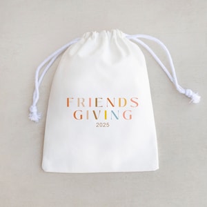 Friendsgiving Favor Bags: Personalized Thanksgiving Gift
