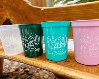 Camp Bachelorette Cups - Camp Bachelorette - Camp Bachelorette Party Favors - Camping Bachelorette - Bachelorette Favors - Bachelorette Cups