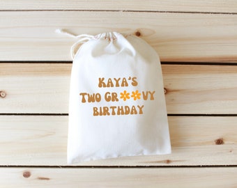 Two Groovy - Kids Birthday Party Favors - Four Year Old Birthday - Kids Party Favors - Kids Party Favor Bags - Kids Disco Birthday