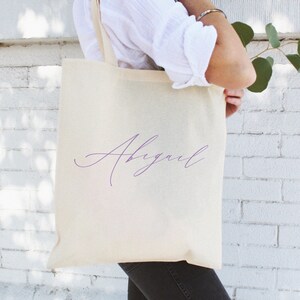 Bridesmaid Name Tote - Bachelorette Party Tote - Custom Bridesmaid Bag - Personalized Bridesmaid Tote - Bachelorette Party Favors