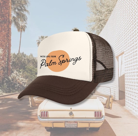 Palm Springs Bachelorette Trucker Hat: Custom Bach Party Favor