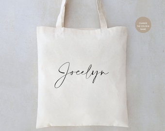 Personalized Name Tote - Name Tote - Bridesmaid Tote - Bridesmaid Name Tote - Personalized Bridesmaid Favors - Bachelorette Totes - Name Bag