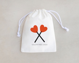Custom Galentine's Gift Bag: Heart Lollipop Design