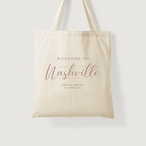 Tennessee Wedding Tote - Tennessee Wedding Guest Favor - Nashville Wedding - State Outline Tote - Wedding Welcome - Nashville Wedding Tote