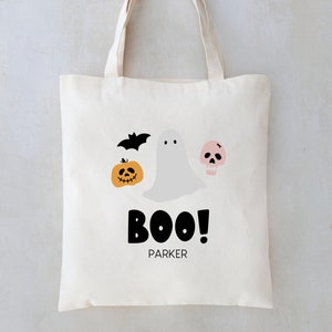 Kids Trick Or Treat Tote - Trick or Treat Bag - Customized Halloween Tote - Halloween Candy Bag - Trick or Treat bag - Custom Kids Halloween