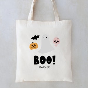Custom Kids Halloween Tote Bag: Trick or Treat Candy Bag