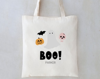 Kids Trick Or Treat Tote - Trick or Treat Bag - Customized Halloween Tote - Halloween Candy Bag - Trick or Treat bag - Custom Kids Halloween