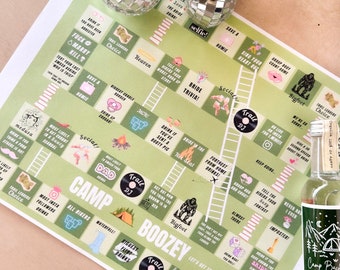 Camp Boozey, Camp Bachelorette Games, Bachelorette Games, Bachelorette Party Games, Camp Bach Games, Downloadable Bach Games, Camp Bach