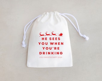 Funny Christmas Favor Bag: Holiday Recovery Kit