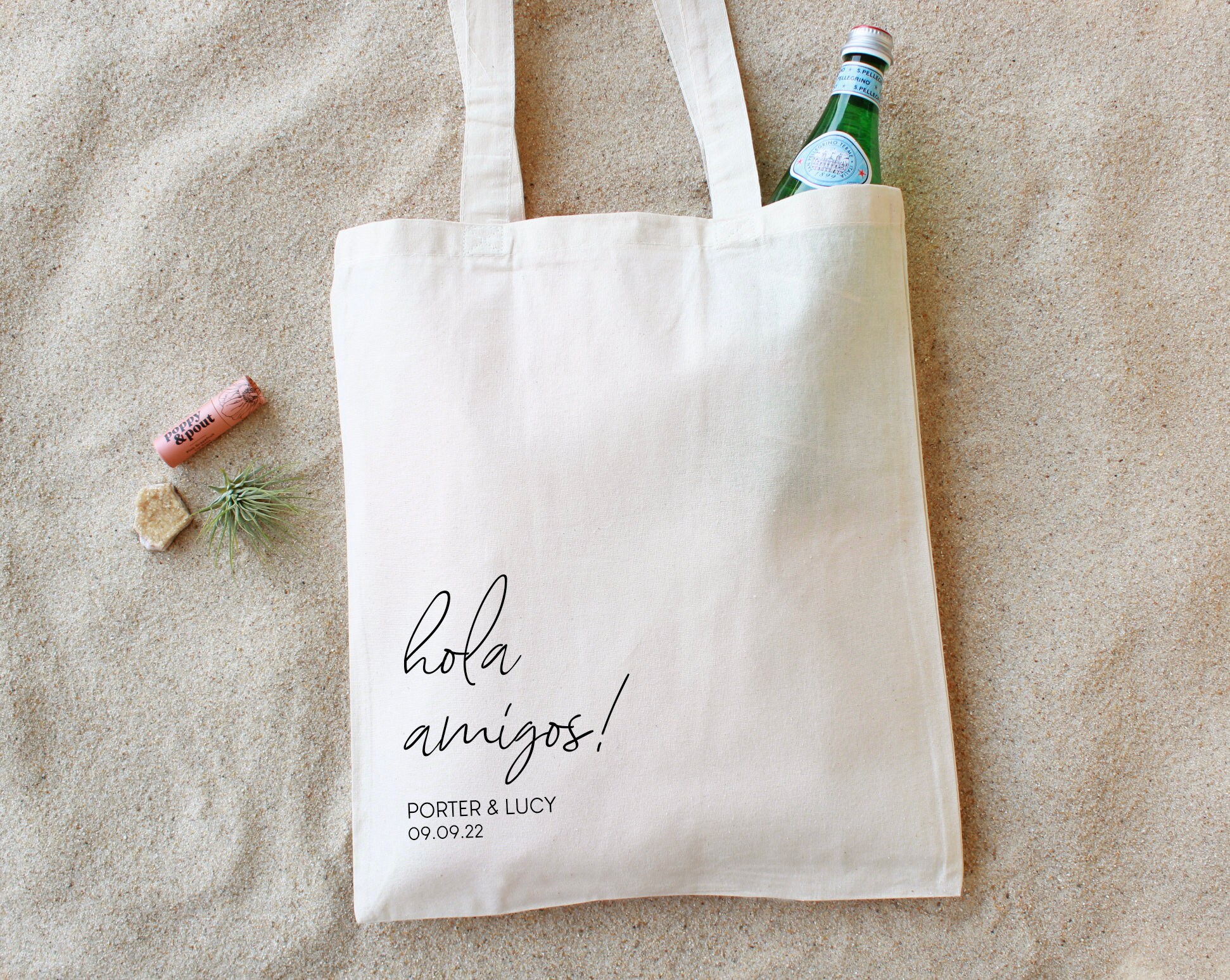 Hola Amigos Welcome Tote: Destination Mexico Wedding Favor - Etsy, image size:1942x1548