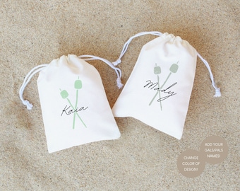 Personalized Camp Bachelorette Favor Bags: Marshmallow Hangover Kit