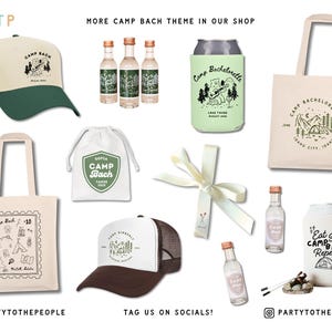 Camp Bachelorette Cotton Favor Bag: Mountain Hangover Kit image 7