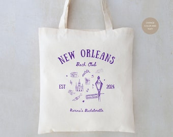 New Orleans Bach Tote - New Orleans Bachelorette - NOLA Bachelorette Totes - NOLA Bach Favors - New Orleans Wedding Favors - NOLA tote bags