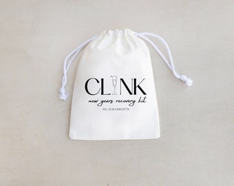 Clink!, NYE Party Favor Bags, New Years Recovery Kit, New Years Party Favors , New Years Party Bags, NYE Party Favors, New Years Favors