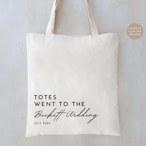 Totes Went To Tote Bag, Wedding Welcome Bags, Wedding Guest Favors, Wedding Guest Favor Bags, Custom Wedding Totes, Wedding Guest Gift Bags