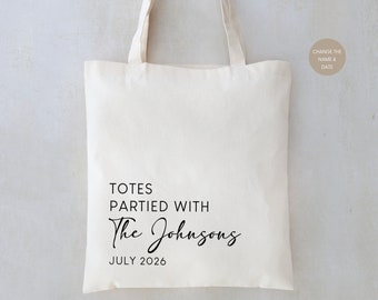 Personalized Wedding Welcome Tote Bag: Custom Favor Bag