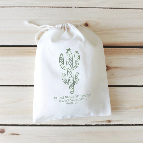 In Case Things Get Prickly - Cactus Hangover Kit - Hangover Recovery Kit - Scottsdale Hangover Kit - Bachelorette Hangover kit