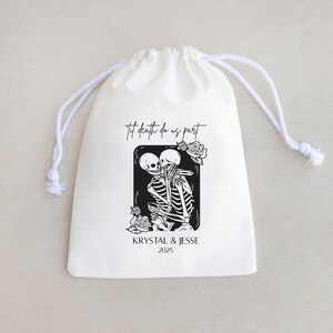 Til Death Do Us Part - Til Death Do Us Part Wedding Bag - Halloween Wedding - Wedding Welcome Bag - Halloween Wedding Favors - Hangover Kit