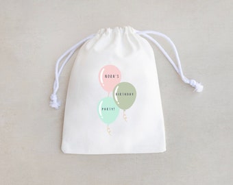 Personalized Kids Birthday Favor Bags: Party Treat Bags