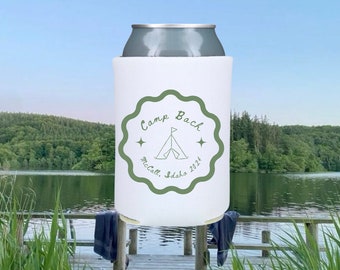 Camp Bach Bachelorette Can Cooler: Custom Camping Party Favors