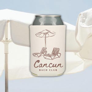 Custom Bachelorette Party Can Coolers: Poolside Beach Favors