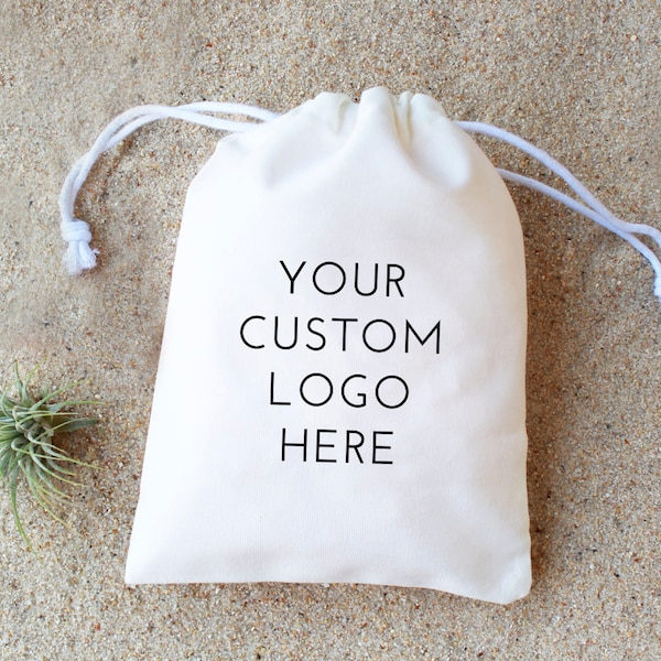 Custom Logo Bags - Custom Business Bags - Business Logo Bags - Custom wedding logo bags - Custom Drawstring Bag - Logo Bag - Customer Gift