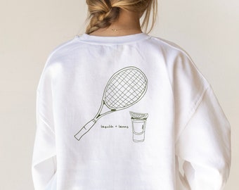 Tequila + Tennis Crew Neck - Club Bachelorette Crew Neck - Club Bach Crew Neck - Bach Club - Bridal Party Sweatshirts - Custom Bach Favors