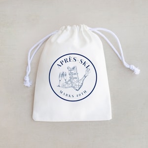 Apres Ski - Apres Ski Hangover Kit - Altitude Kit - Mountain Wedding Favor - Custom Wedding Bags - Apres Ski Hangover Kit Bag - Hangover Kit