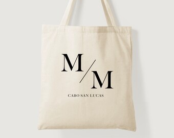 Wedding Tote - Minimalistic Wedding - Wedding Tote Bag - Welcome Bag - Wedding Totes - Wedding Favors - Wedding Favor Totes - Welcome Bag