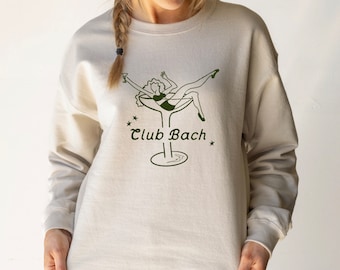 Club Bachelorette Crew Neck - Club Bach Crew Neck - Martini Club Bach - Cocktail Bach Club - Bridal Party Sweatshirts - Custom Bach Favors