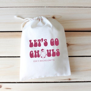 Let's Go Ghouls - Let's Go Ghouls Hangover Kit - Hangover Recovery Kit - Halloween Bachelorette - Custom Bachelorette Bags - Custom Hangover