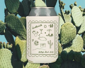 Scottsdale Bachelorette Party Can Cooler: Custom Desert Drink Holder