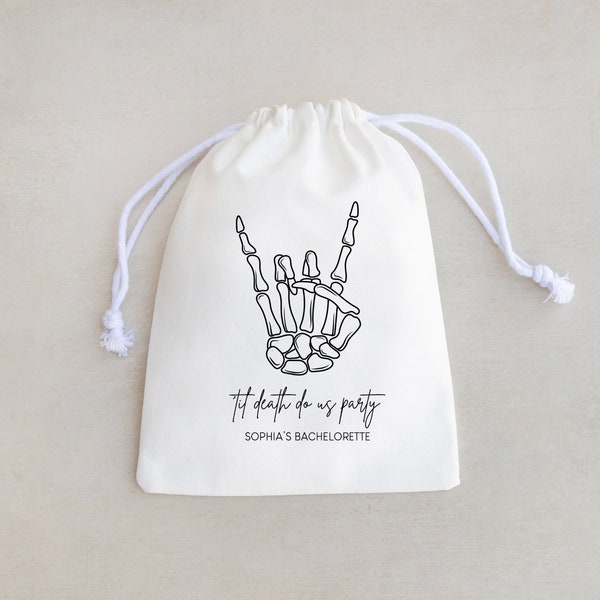 Til Death Do Us Party - Til Death Do Us Party Wedding Bag - Bachelorette Hangover Kit - Bachelorette Party Bags - Recovery Kit Bags - Bride