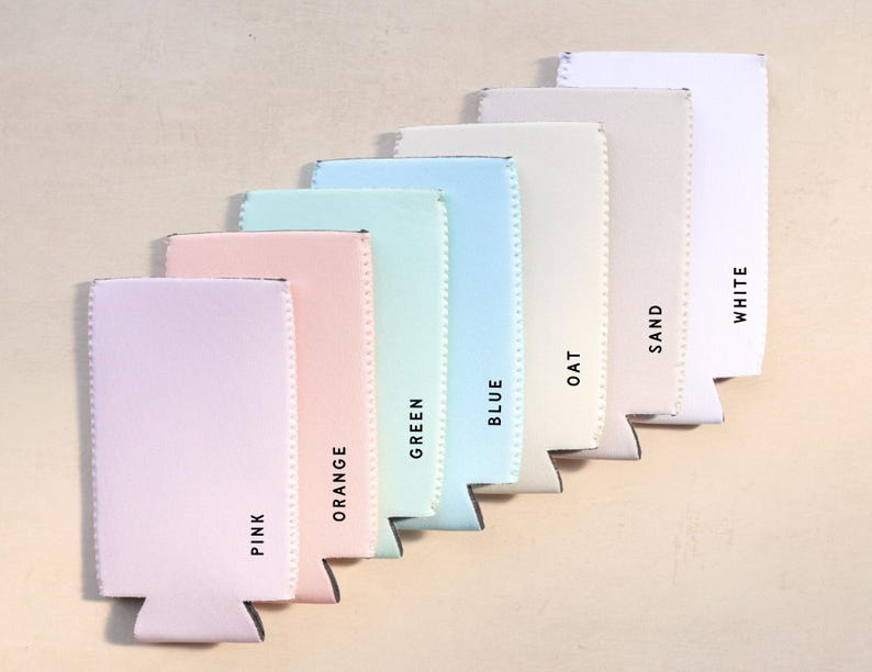 Bulk Blank Neoprene Can Coolers: Standard and Slim Can Sleeves for DIY - Wholesale DIY image 2