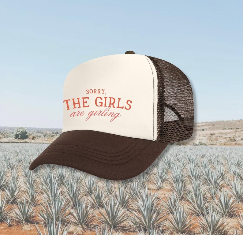 Girls are Girling, Custom Trucker Hat, Bachelorette Hat, Bachelorette Merch, Bridesmaid Gift, Palm Springs, Girls Gone Mild, Bach Hats Bild 1
