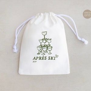 Apres Ski - Apres Ski Hangover Kit - Altitude Kit - Mountain Wedding Favor - Custom Wedding Bags - Apres Ski Hangover Kit Bag - Hangover Kit