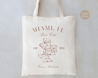 Club Bachelorette Tote Bag: Bridesmaid Party Favors