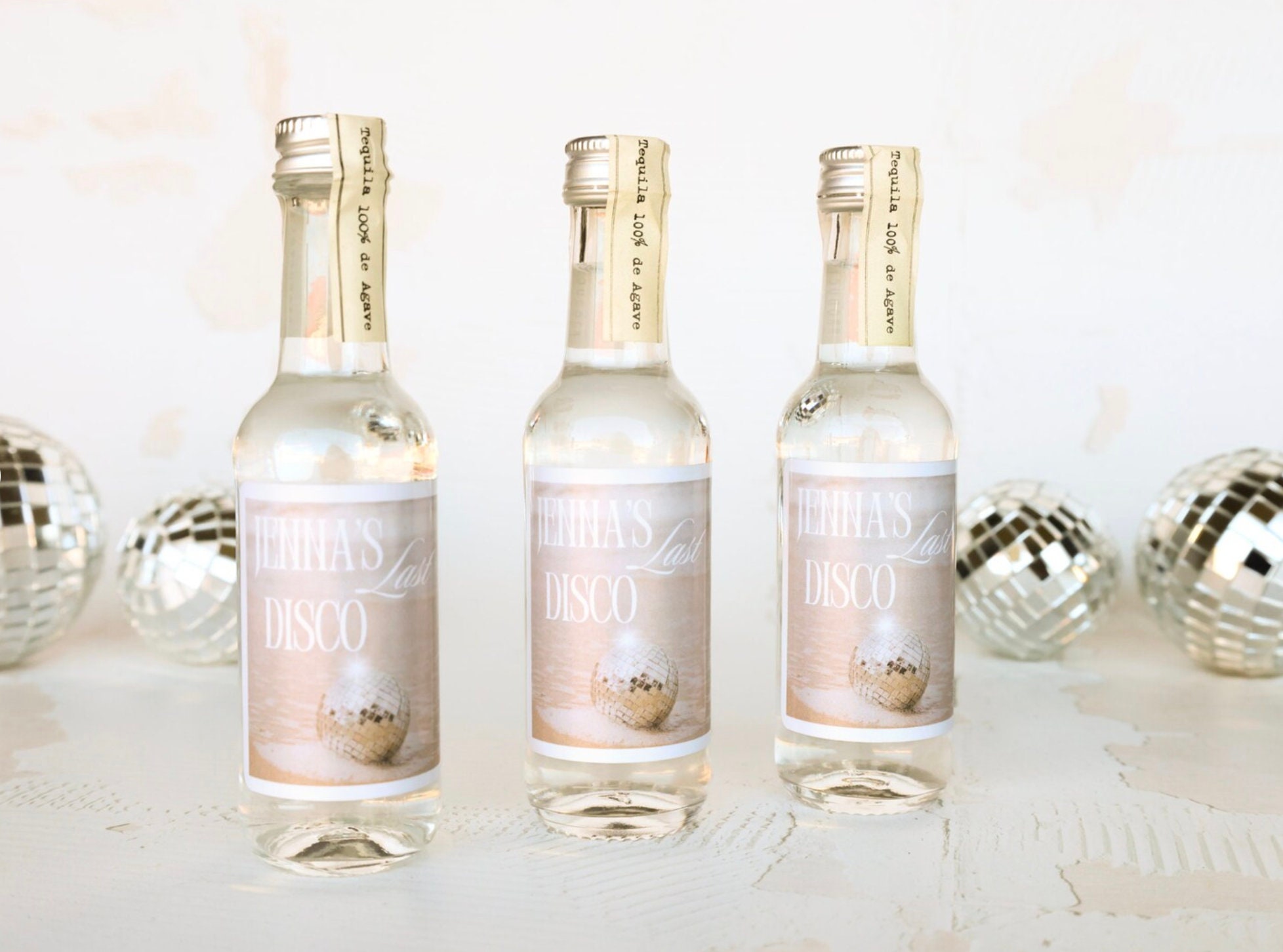 Last Disco Shooters, Bachelorette Shooter Labels, Bachelorette Party Favors, Last Disco Bachelorette, Disco Bachelorette, Custom Shooters