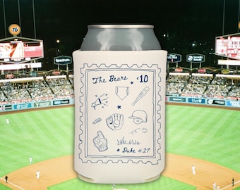 Custom Baseball Team Can Cooler: Party Favor Gift