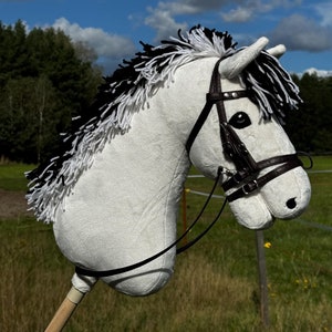 A3 Hobby Horse with detachable stick. Fjord with soft mane.