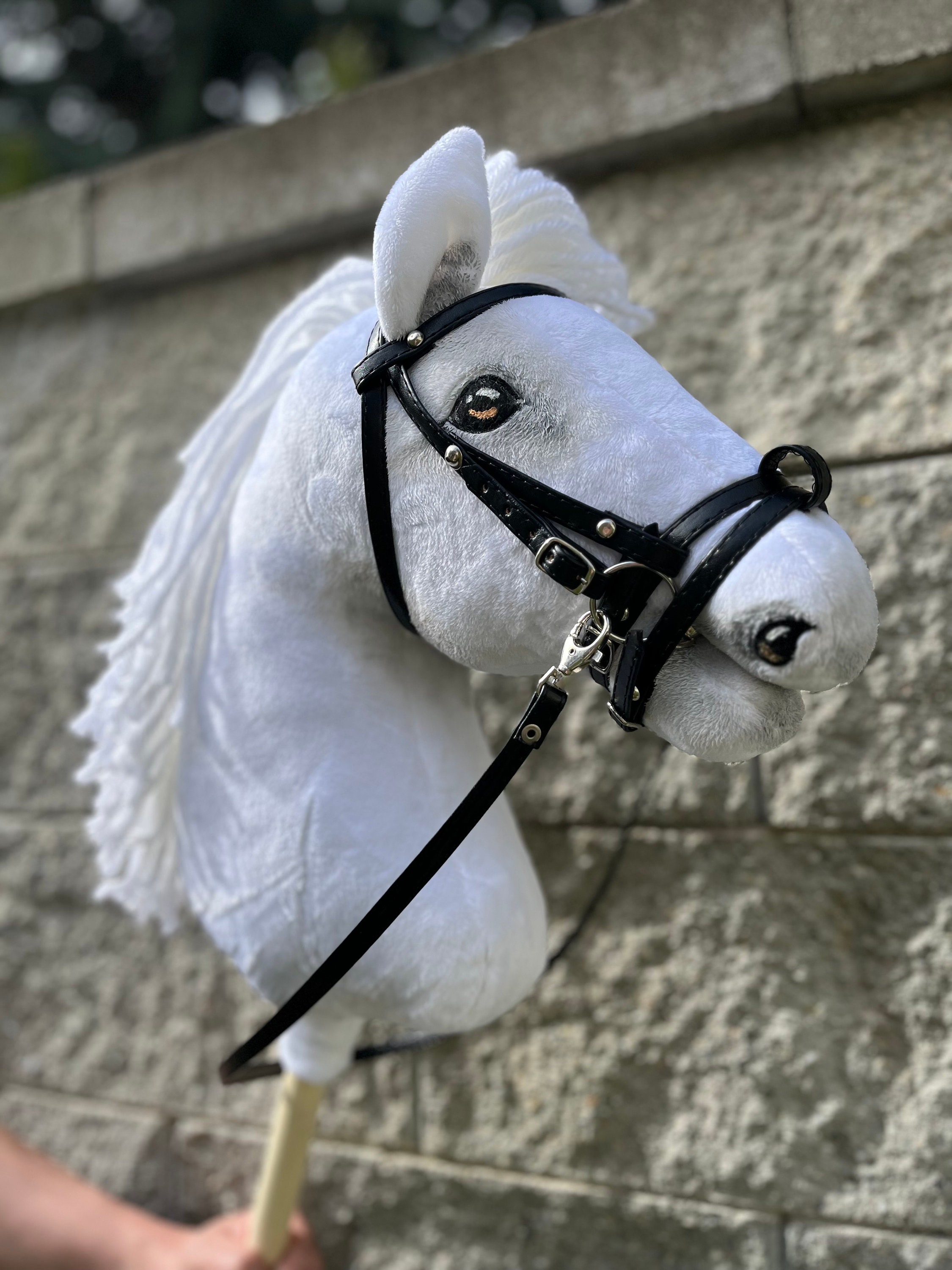 Black BRIDLE and REINS for Hobby Horse 