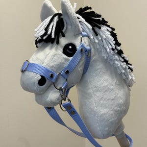 Baby hobby horse with detachable stick. Fjord with soft mane.