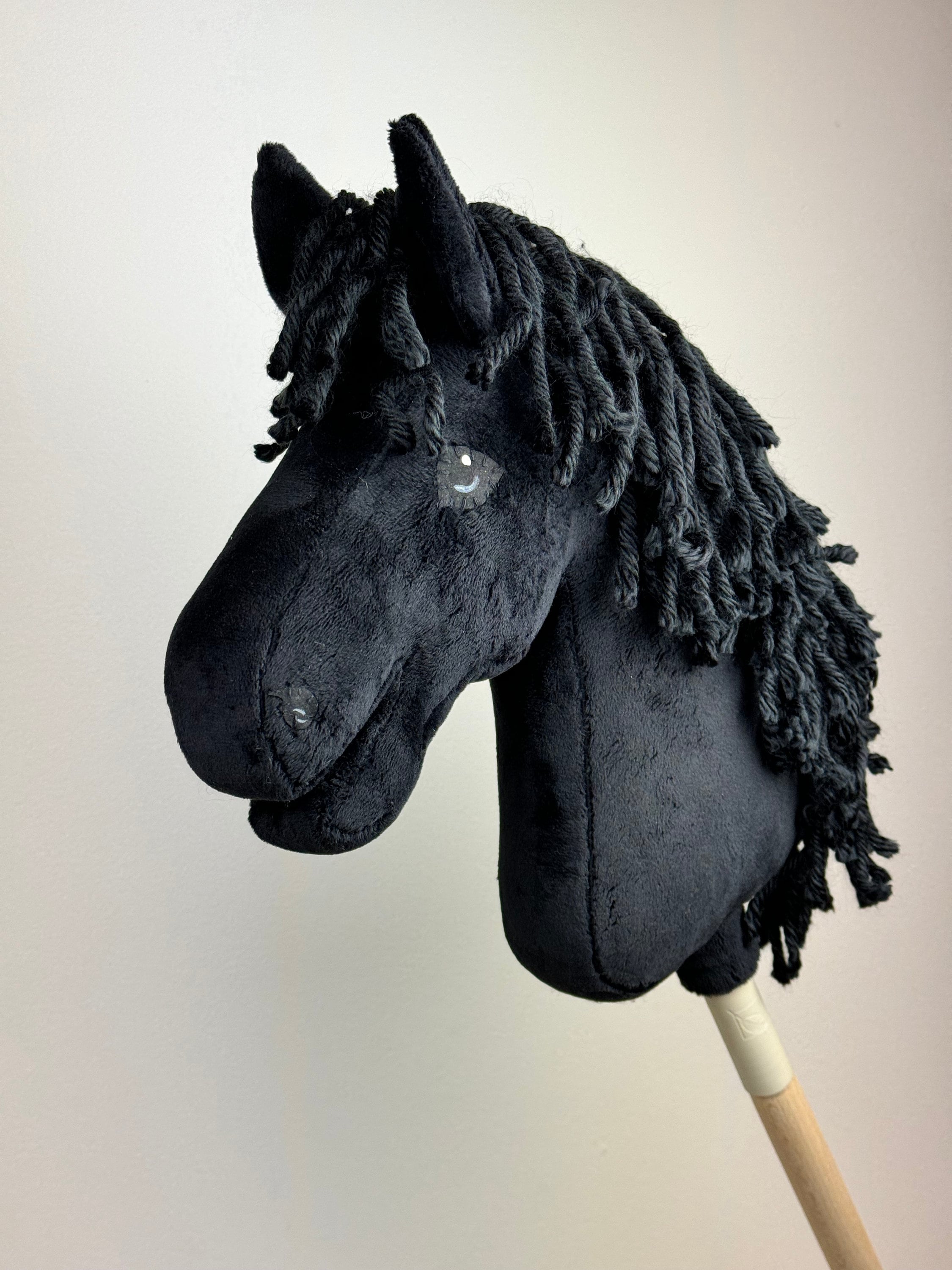 A4 Hobby Horse With Detachable Stick. Black. - Etsy