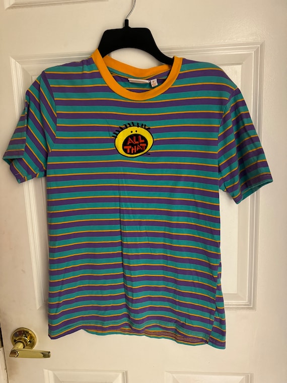 vintage retro stripped womens Nickelodeon all that